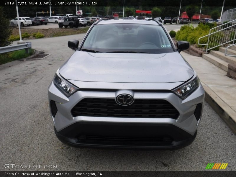 Silver Sky Metallic / Black 2019 Toyota RAV4 LE AWD