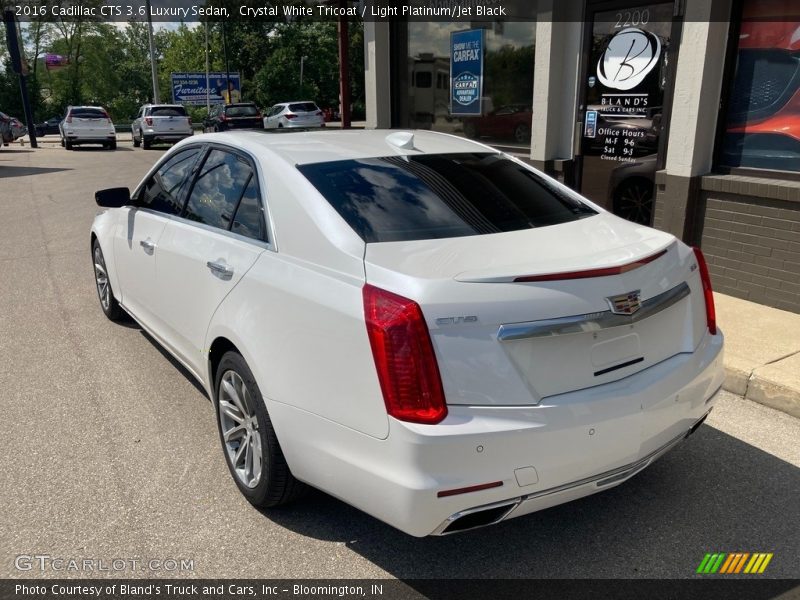 Crystal White Tricoat / Light Platinum/Jet Black 2016 Cadillac CTS 3.6 Luxury Sedan