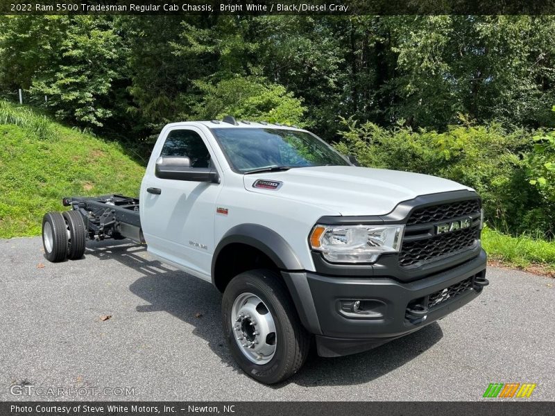 Bright White / Black/Diesel Gray 2022 Ram 5500 Tradesman Regular Cab Chassis