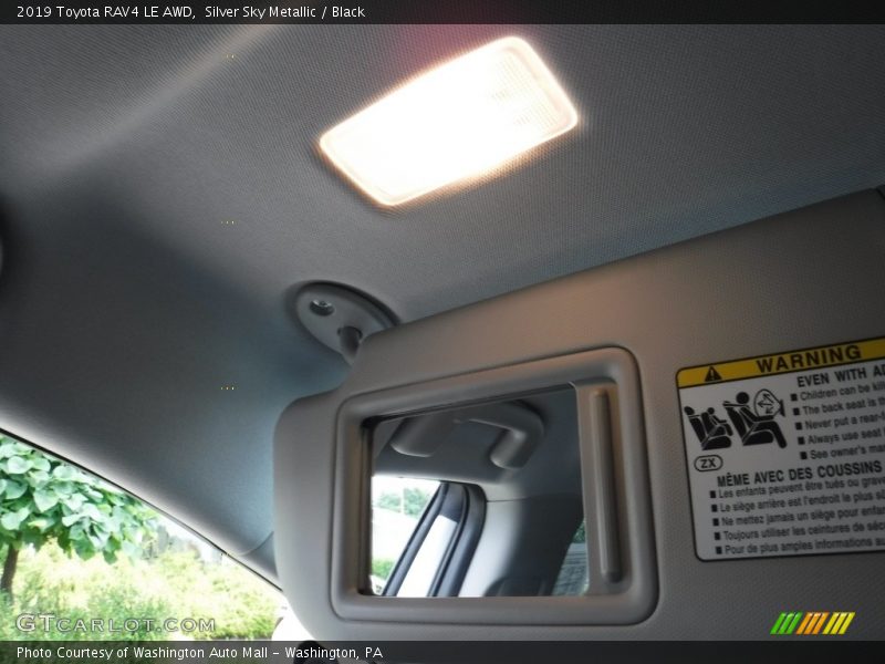 Silver Sky Metallic / Black 2019 Toyota RAV4 LE AWD