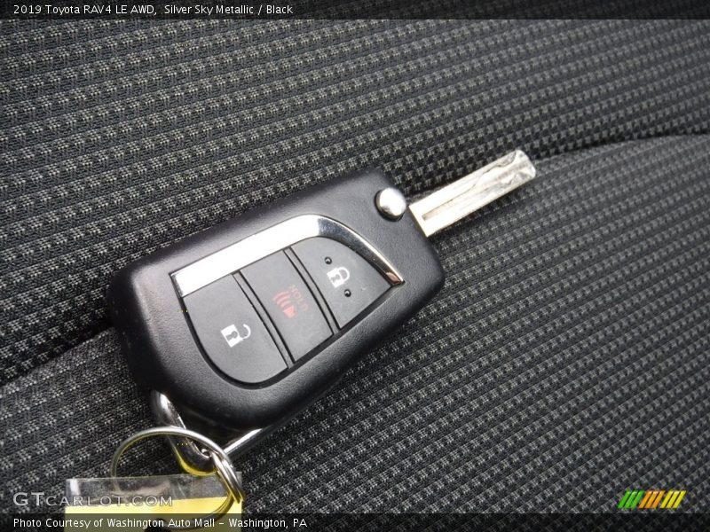 Silver Sky Metallic / Black 2019 Toyota RAV4 LE AWD
