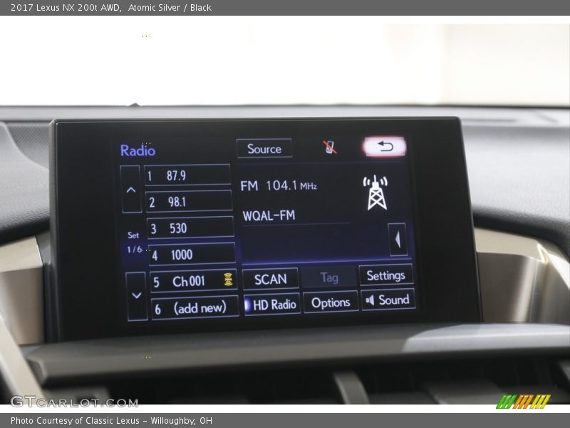 Atomic Silver / Black 2017 Lexus NX 200t AWD