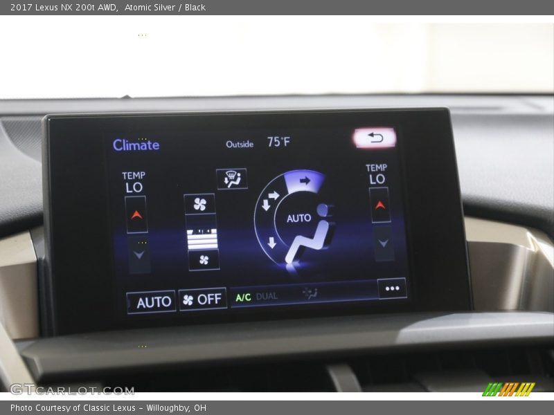 Atomic Silver / Black 2017 Lexus NX 200t AWD