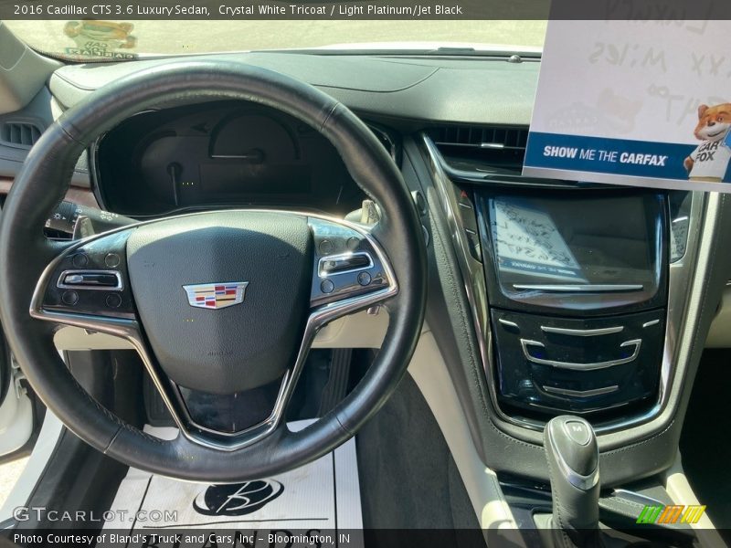 Crystal White Tricoat / Light Platinum/Jet Black 2016 Cadillac CTS 3.6 Luxury Sedan
