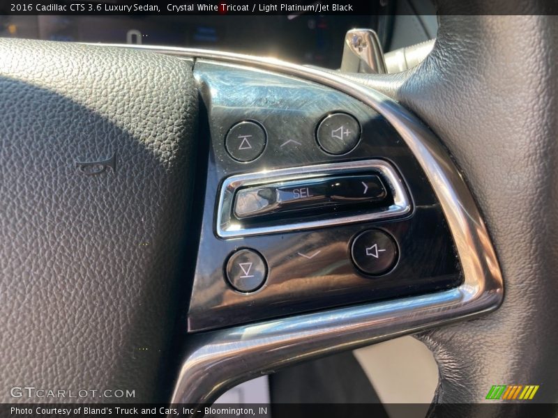 Crystal White Tricoat / Light Platinum/Jet Black 2016 Cadillac CTS 3.6 Luxury Sedan