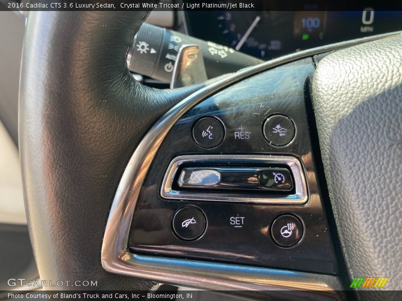 Crystal White Tricoat / Light Platinum/Jet Black 2016 Cadillac CTS 3.6 Luxury Sedan