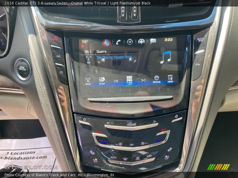 Crystal White Tricoat / Light Platinum/Jet Black 2016 Cadillac CTS 3.6 Luxury Sedan