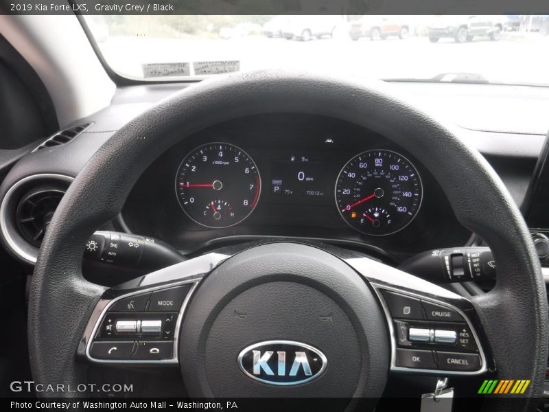 Gravity Grey / Black 2019 Kia Forte LXS