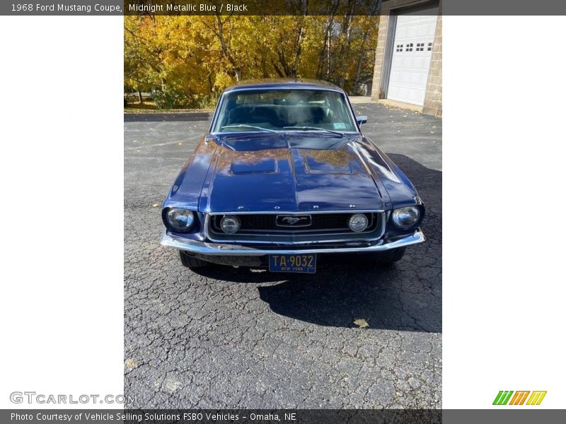 Midnight Metallic Blue / Black 1968 Ford Mustang Coupe
