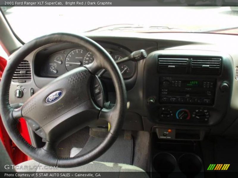 Bright Red / Dark Graphite 2001 Ford Ranger XLT SuperCab