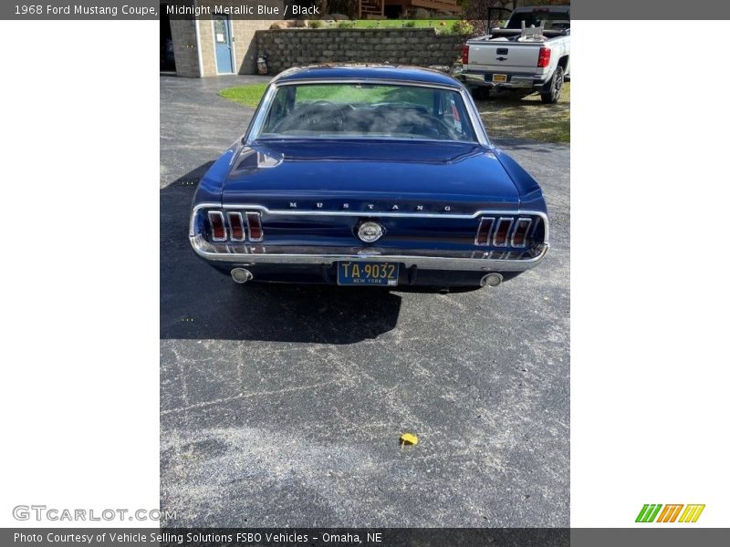 Midnight Metallic Blue / Black 1968 Ford Mustang Coupe