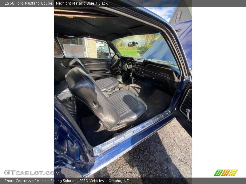 Midnight Metallic Blue / Black 1968 Ford Mustang Coupe