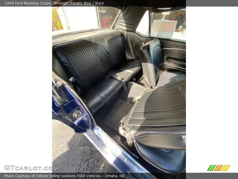 Midnight Metallic Blue / Black 1968 Ford Mustang Coupe