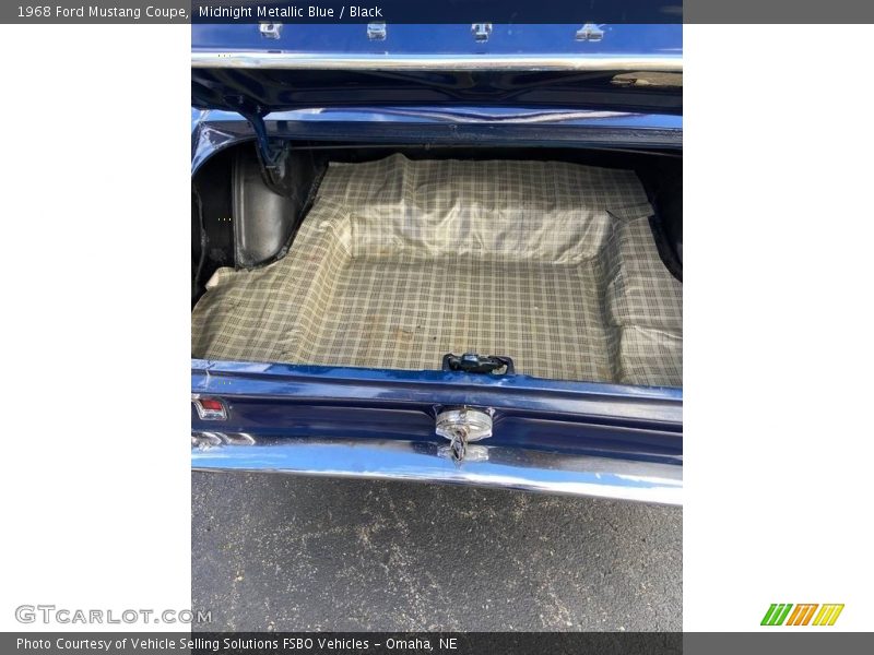 Midnight Metallic Blue / Black 1968 Ford Mustang Coupe
