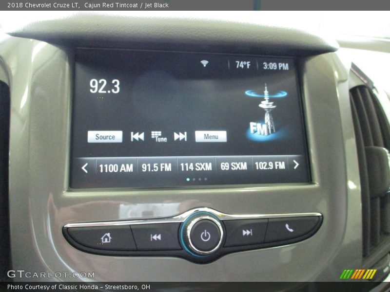 Cajun Red Tintcoat / Jet Black 2018 Chevrolet Cruze LT