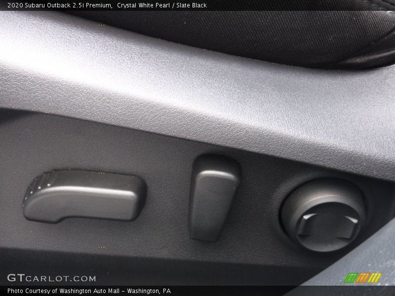 Crystal White Pearl / Slate Black 2020 Subaru Outback 2.5i Premium