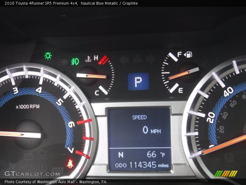 Nautical Blue Metallic / Graphite 2016 Toyota 4Runner SR5 Premium 4x4