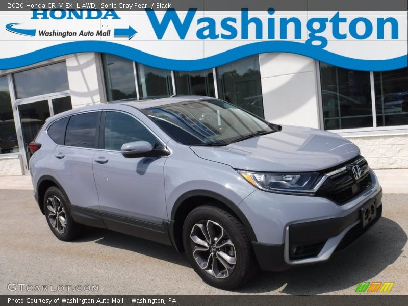 Sonic Gray Pearl / Black 2020 Honda CR-V EX-L AWD