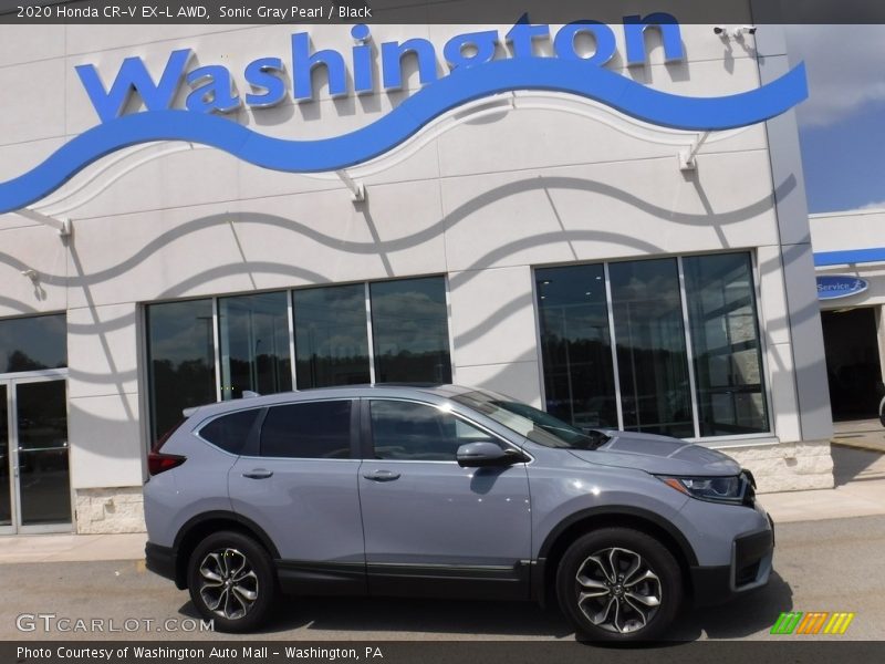 Sonic Gray Pearl / Black 2020 Honda CR-V EX-L AWD