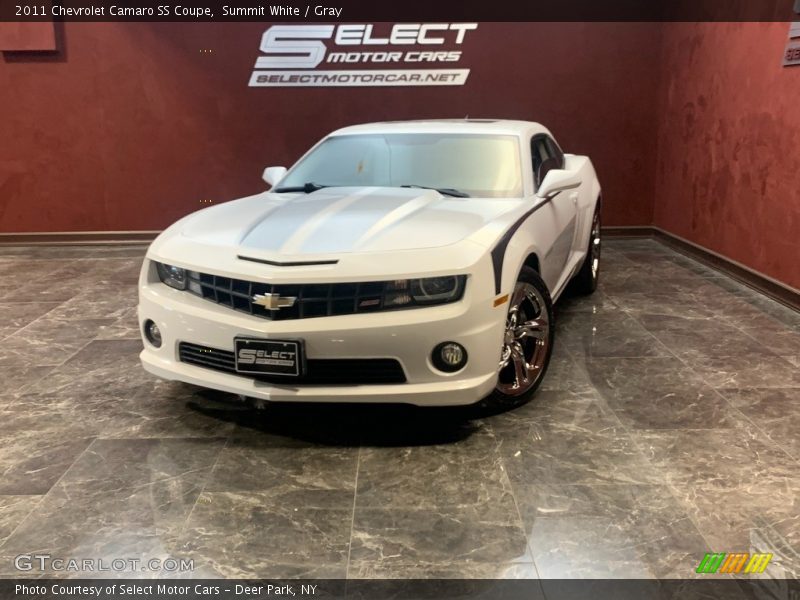 Summit White / Gray 2011 Chevrolet Camaro SS Coupe
