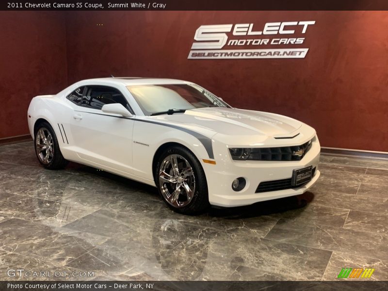 Summit White / Gray 2011 Chevrolet Camaro SS Coupe