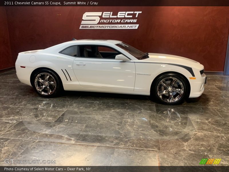 Summit White / Gray 2011 Chevrolet Camaro SS Coupe