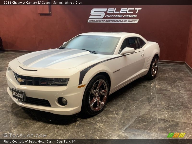 Summit White / Gray 2011 Chevrolet Camaro SS Coupe