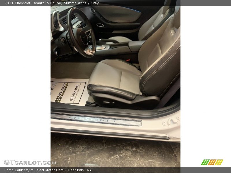 Summit White / Gray 2011 Chevrolet Camaro SS Coupe