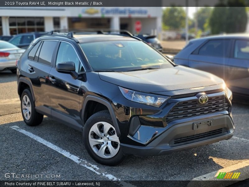 Midnight Black Metallic / Black 2019 Toyota RAV4 LE
