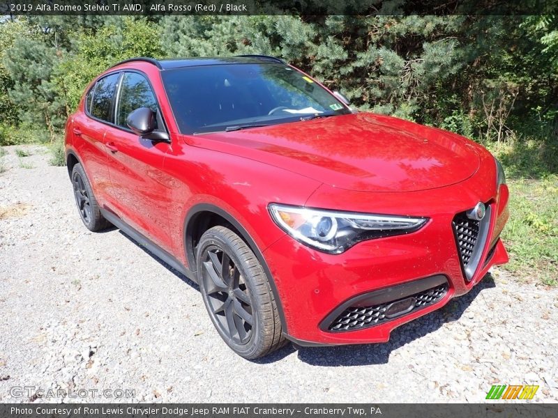 Alfa Rosso (Red) / Black 2019 Alfa Romeo Stelvio Ti AWD