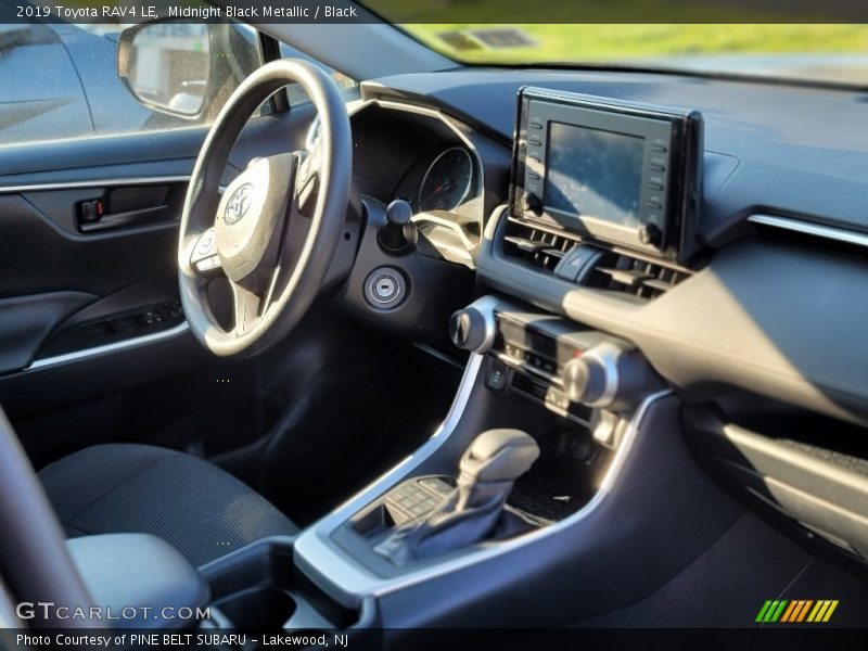 Midnight Black Metallic / Black 2019 Toyota RAV4 LE