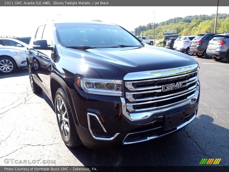Ebony Twilight Metallic / Jet Black 2021 GMC Acadia SLE AWD