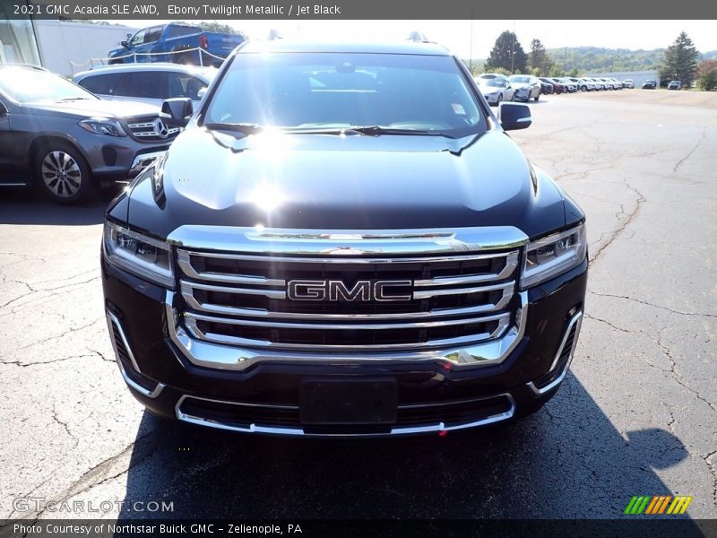 Ebony Twilight Metallic / Jet Black 2021 GMC Acadia SLE AWD