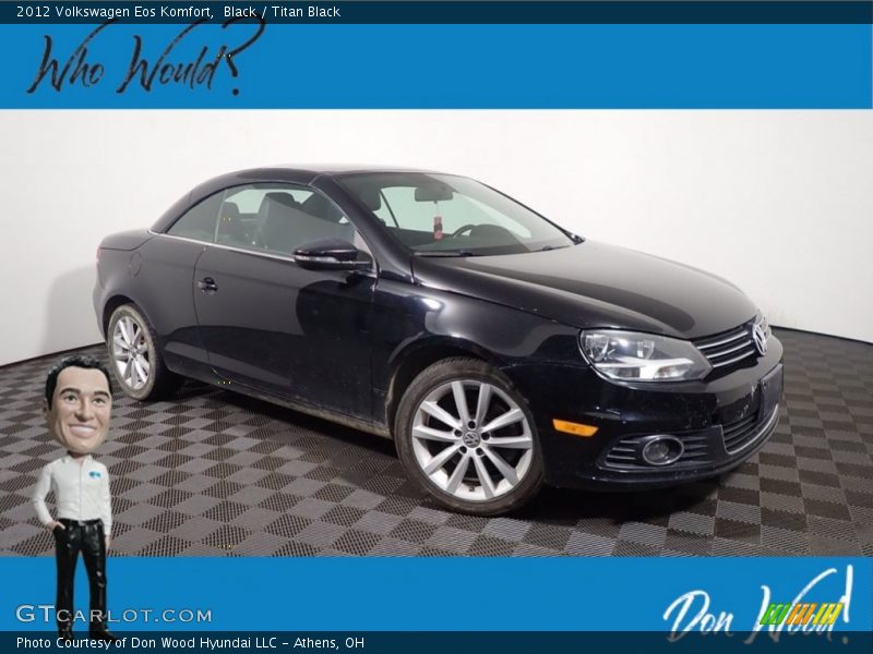 Black / Titan Black 2012 Volkswagen Eos Komfort