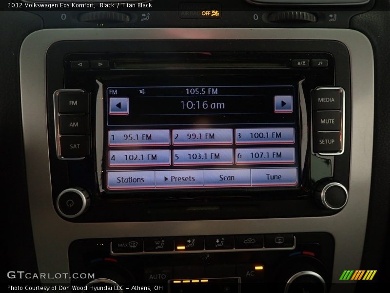 Black / Titan Black 2012 Volkswagen Eos Komfort