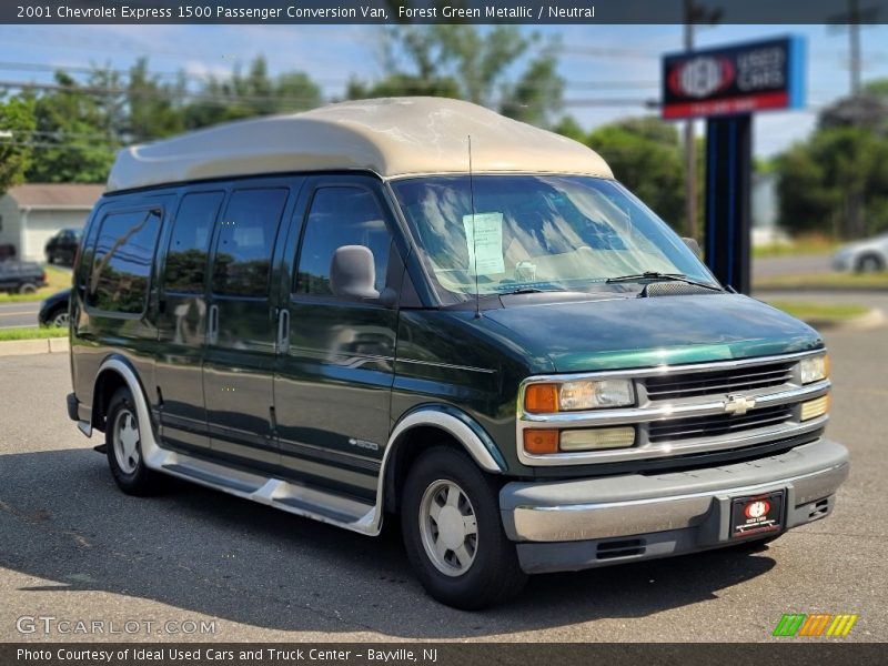 Forest Green Metallic / Neutral 2001 Chevrolet Express 1500 Passenger Conversion Van