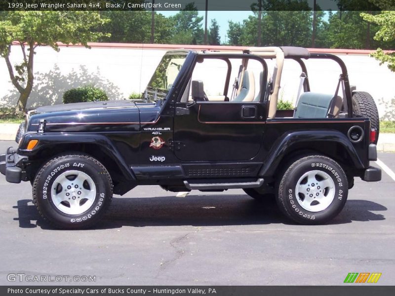Black / Camel/Dark Green 1999 Jeep Wrangler Sahara 4x4