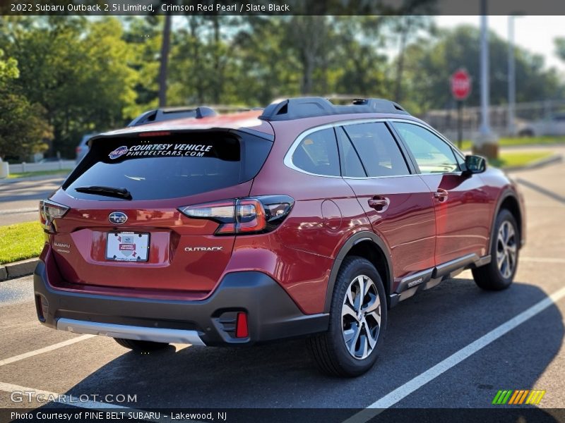 Crimson Red Pearl / Slate Black 2022 Subaru Outback 2.5i Limited