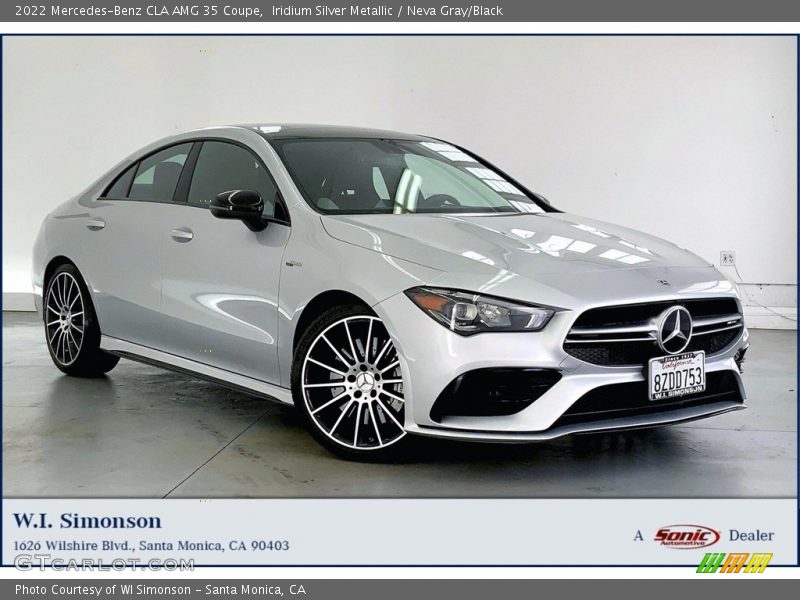 Iridium Silver Metallic / Neva Gray/Black 2022 Mercedes-Benz CLA AMG 35 Coupe
