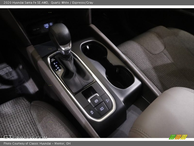 Quartz White / Espresso/Gray 2020 Hyundai Santa Fe SE AWD