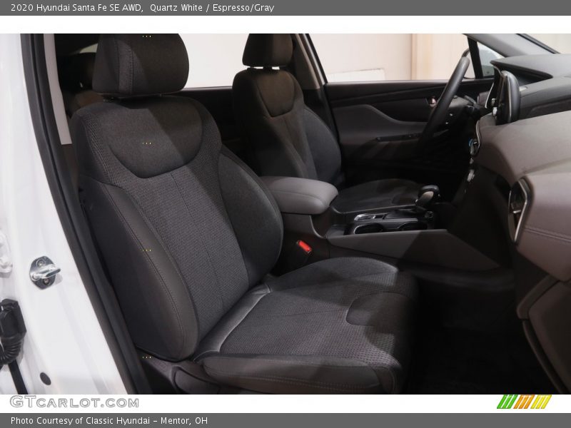 Quartz White / Espresso/Gray 2020 Hyundai Santa Fe SE AWD