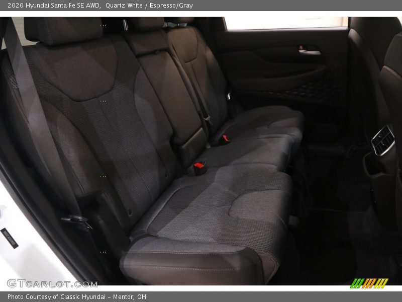 Quartz White / Espresso/Gray 2020 Hyundai Santa Fe SE AWD
