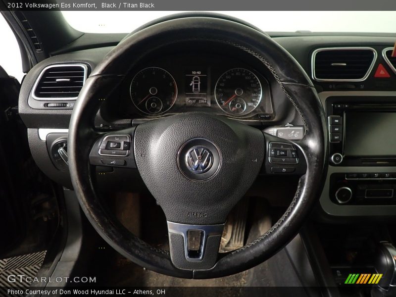 Black / Titan Black 2012 Volkswagen Eos Komfort