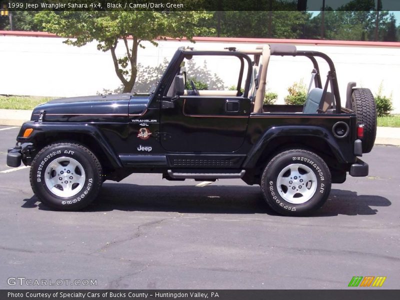 Black / Camel/Dark Green 1999 Jeep Wrangler Sahara 4x4
