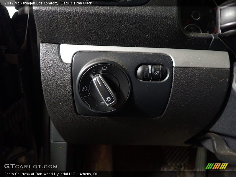 Black / Titan Black 2012 Volkswagen Eos Komfort