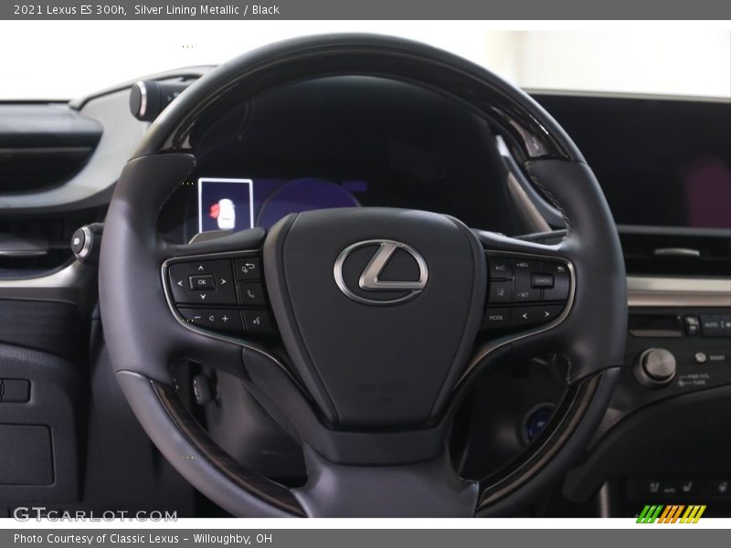 Silver Lining Metallic / Black 2021 Lexus ES 300h