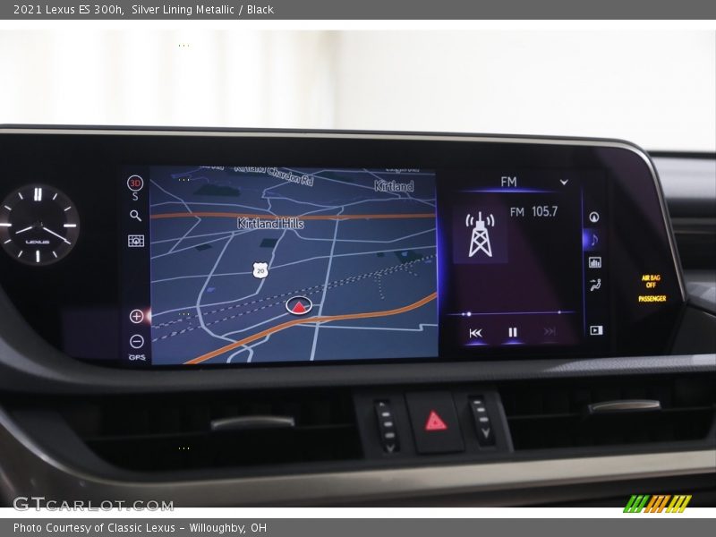 Silver Lining Metallic / Black 2021 Lexus ES 300h