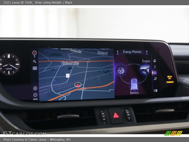 Silver Lining Metallic / Black 2021 Lexus ES 300h