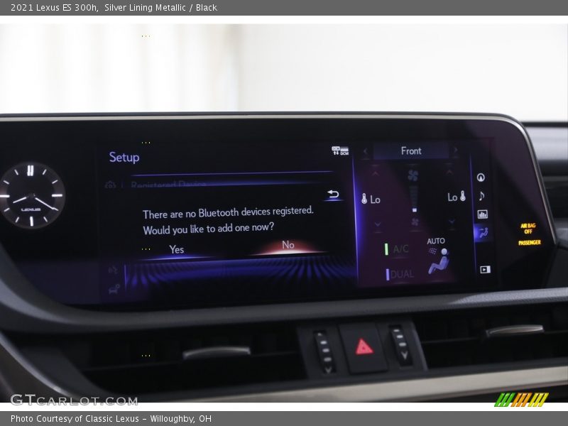 Silver Lining Metallic / Black 2021 Lexus ES 300h