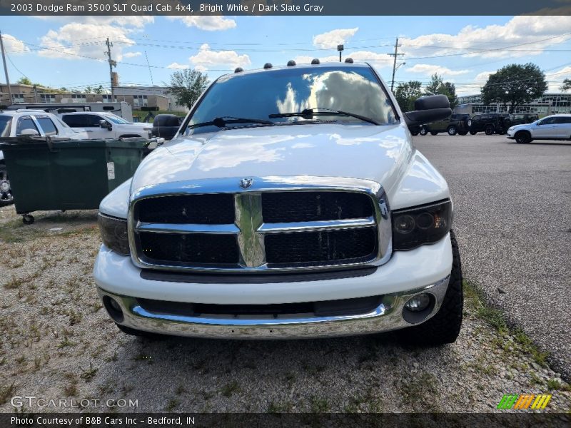 Bright White / Dark Slate Gray 2003 Dodge Ram 3500 SLT Quad Cab 4x4
